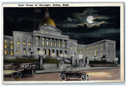 1923 state house moonlight - house,